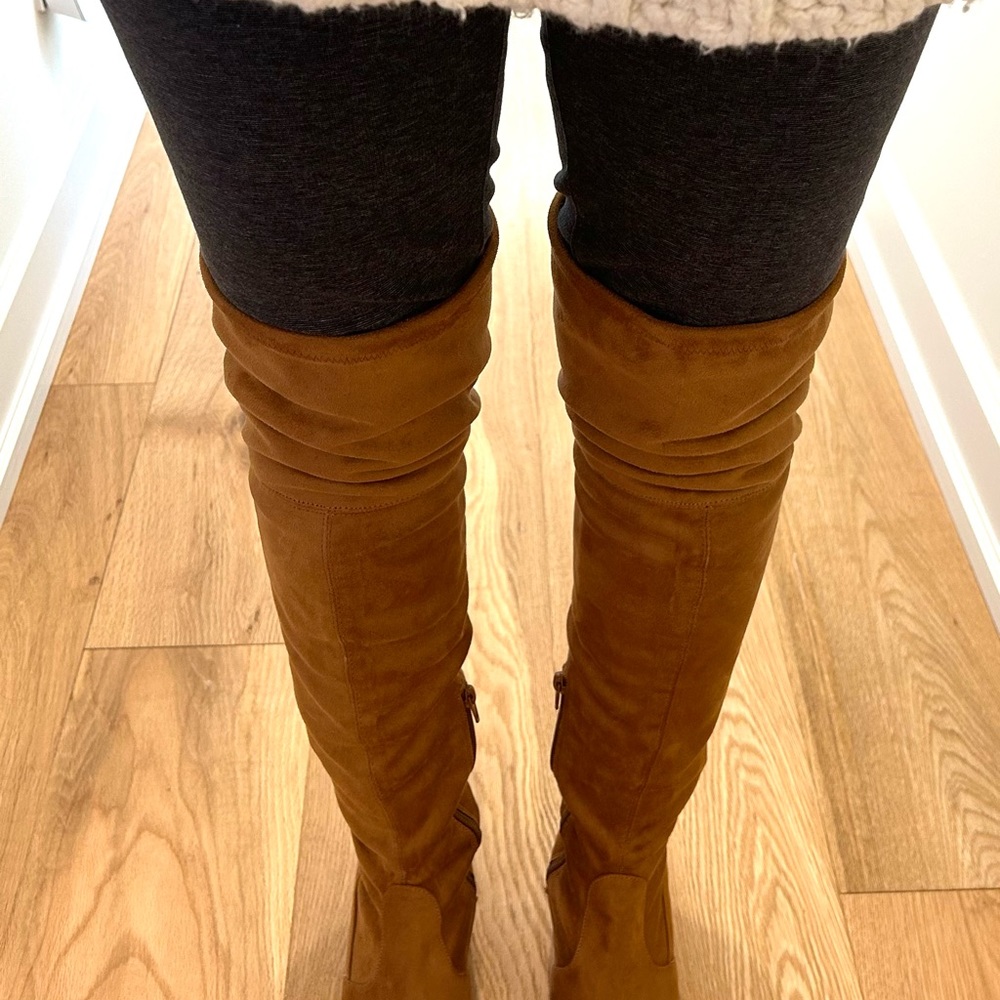 Knee-high Nobuck Boots Made in Brazil - Picture 5 of 10